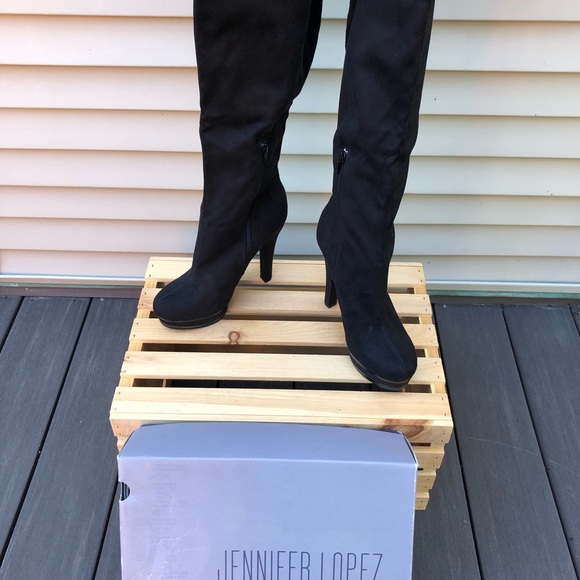 JLo Malina Black Boots - Picture 4 of 8